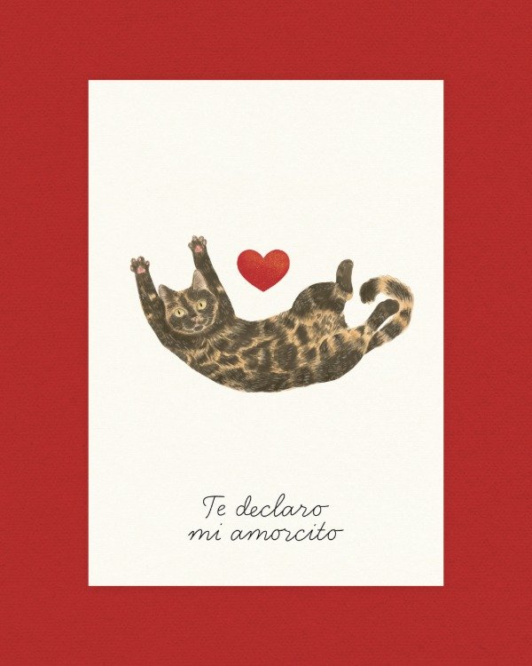 Producto - Postal Amorcitos - carey