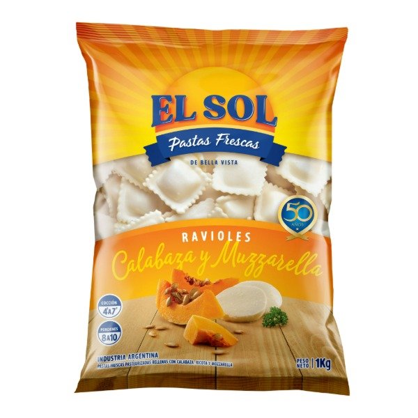 Producto - RAVIOLES QUESO Y CALABAZA KG