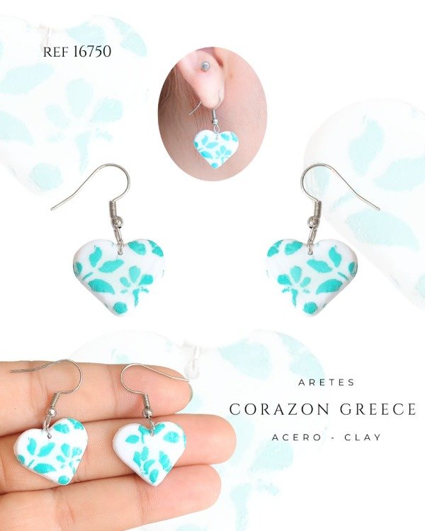 Producto - ARETES CORAZON GREECE REF 16750
