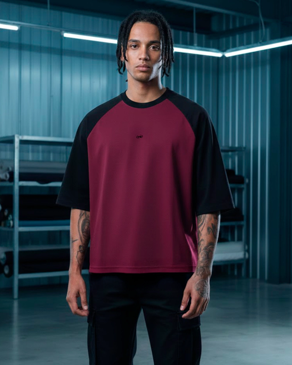 Producto - REMERA RAGLÁN BORDO VIEJASCUL