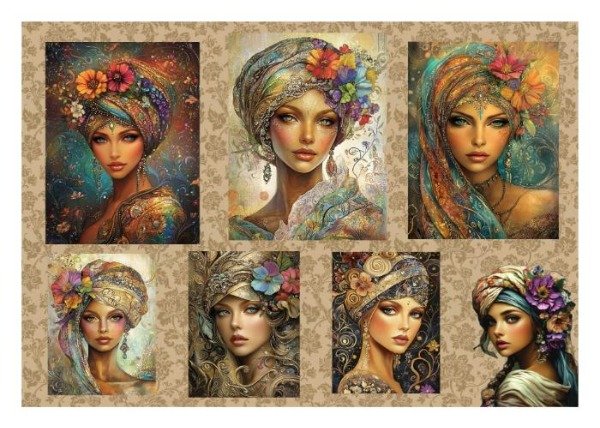 Producto - Láminas de Seda FEM019 (x5 un)