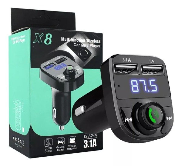 Producto - AP1022 TRANSMISOR DE AUTO PRO FM/BT/MP3 Y CARGA
