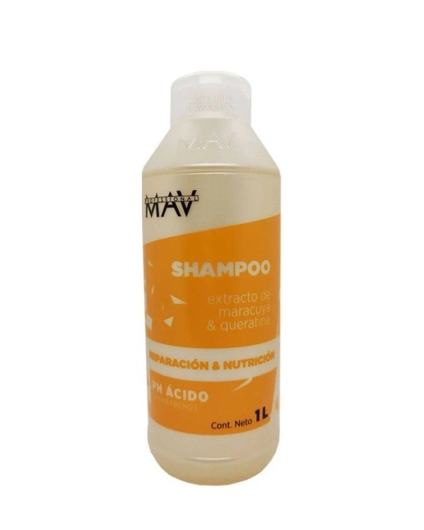 Producto - Mav shampoo extracto de maracuya y queratina 1L