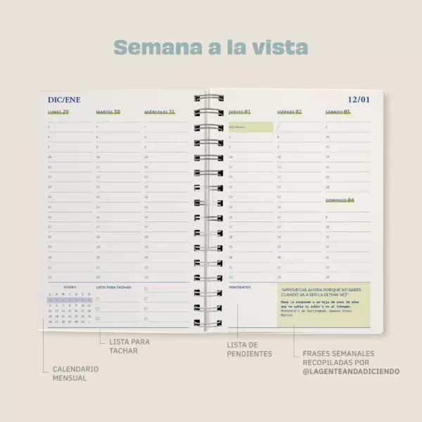 Producto - Agenda neutra Sabés - 1
