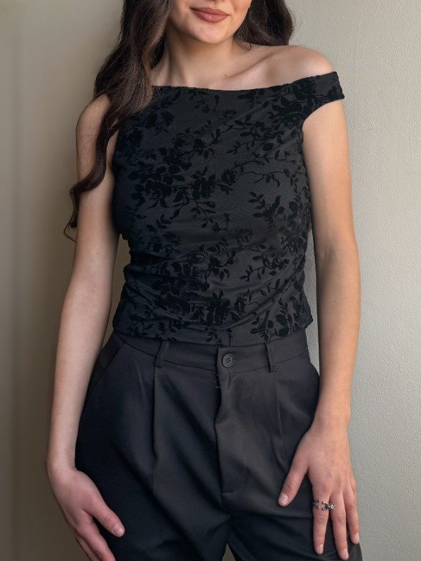 Producto - Top Flower - Negro - 2