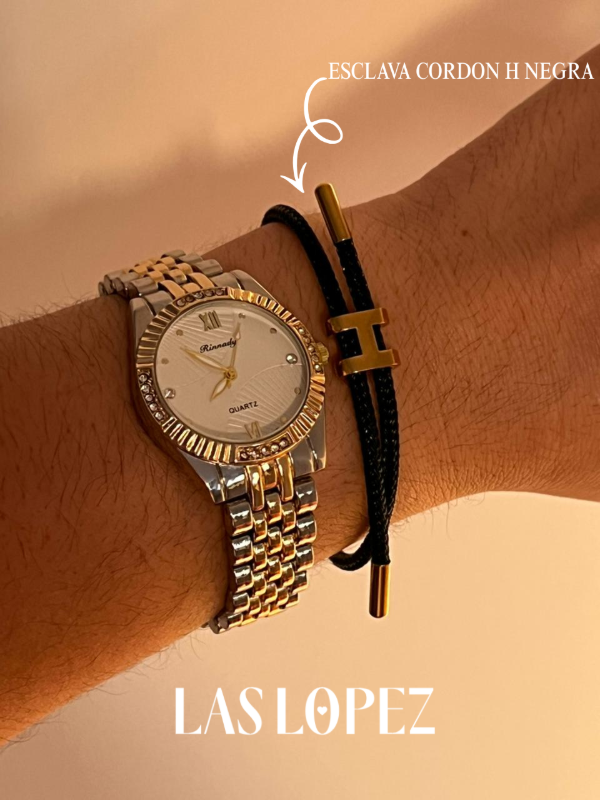 Producto - ESCLAVA CORDON H NEGRA