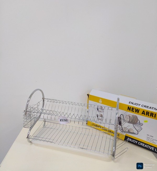 Producto - Escurridor de platos acero inoxidable grande 55cm x 35cm