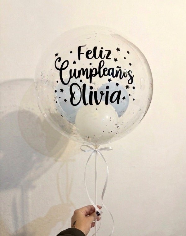 Producto - Globo burbuja con frase personalizada (leer pie de foto)