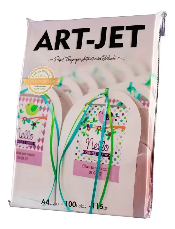 Producto - Papel Fotográfico Autoadhesivo 115gr A4 Brillante Glossy 100 Hojas