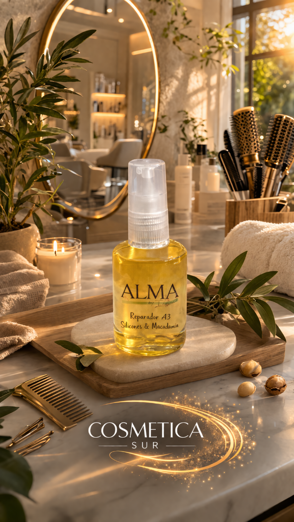 Producto - reparador de puntas a3 silicona + macadamia línea alma (30ml)