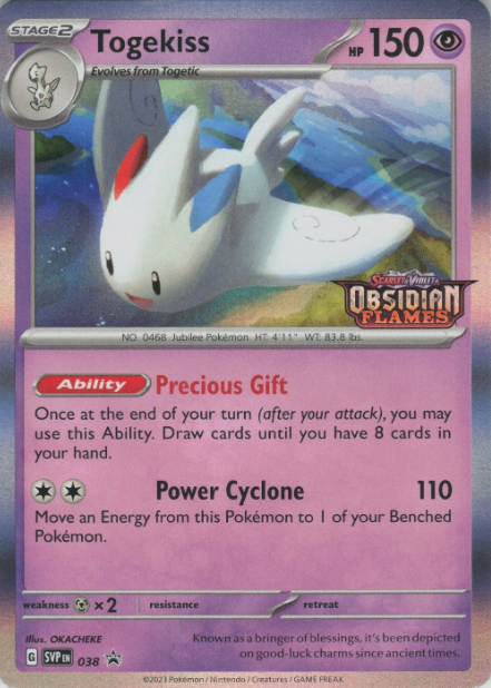 Producto - Togekiss SVP038 Scarlet and Violet Black Star Promos