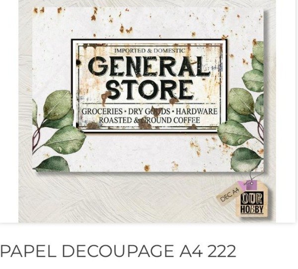 Producto - Papel decoupage A4 222
