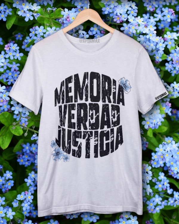 Producto - MEMORIA VERDAD JUSTICIA con flores