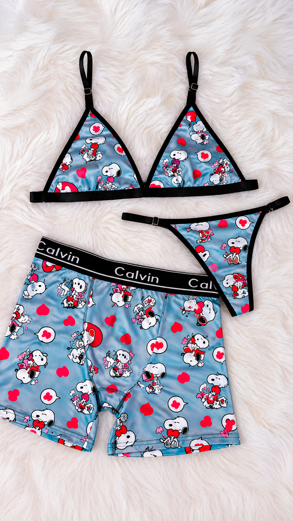 Producto - Conjunto boxer corpiño y tanga SNOOPY - 0