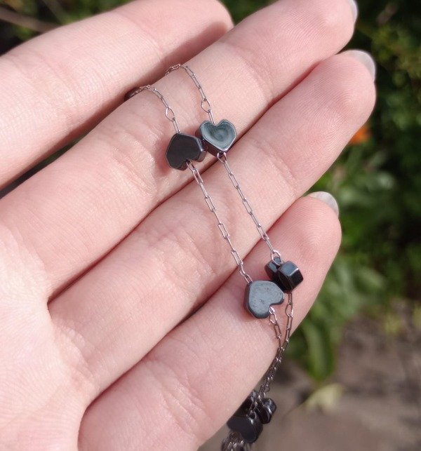 Producto - Pulsera con Corazones Negros - 1