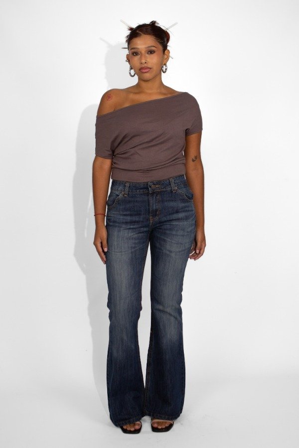 Producto - Flare Mid Waist Pacific Deep Blue