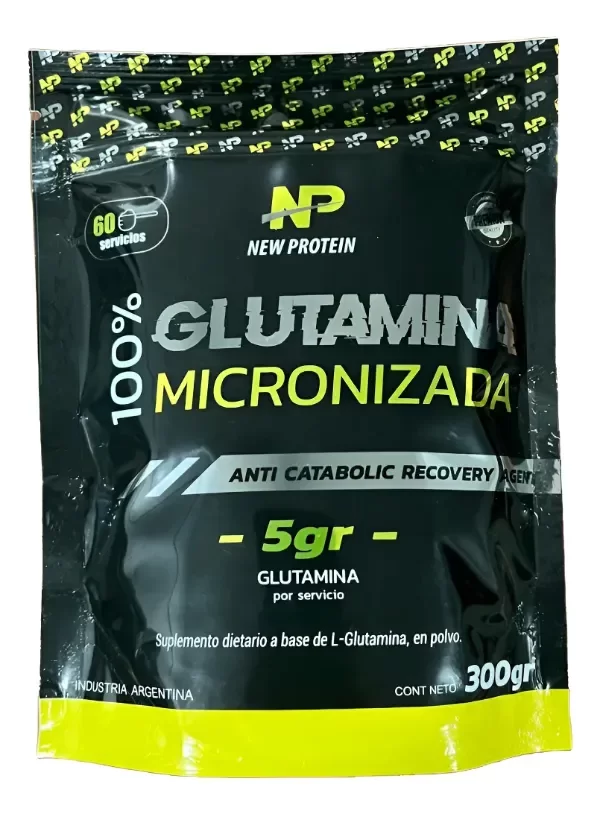 Producto - Glutamina Micronizada 300 Grs New Protein