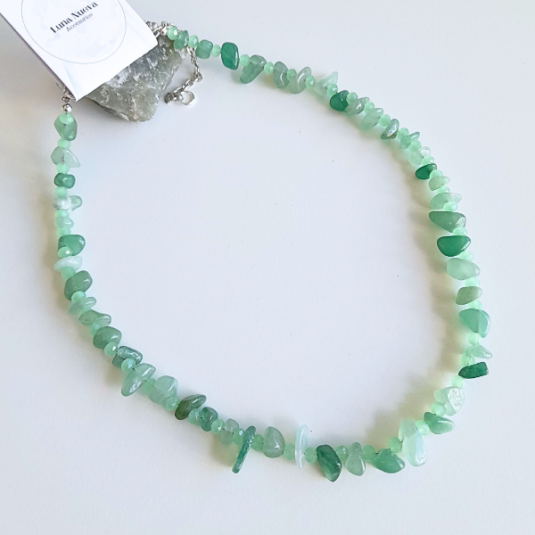 Producto - Collar escallas de Cuarzo Verde