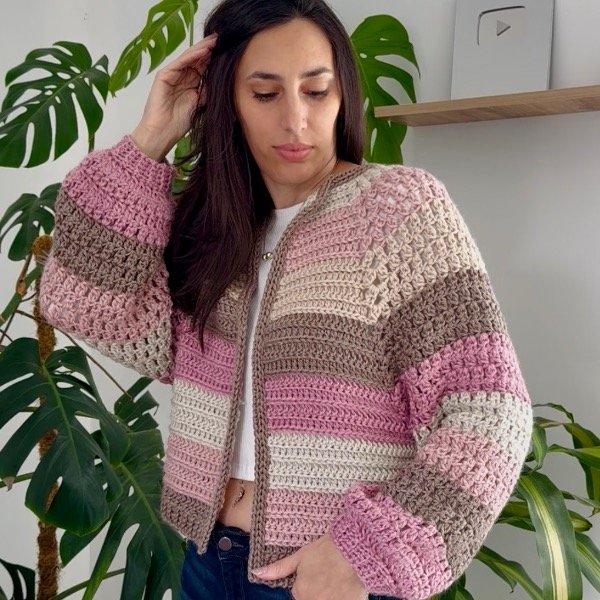 Producto - Cardigan Aura (PDF + Videos Tutoriales)