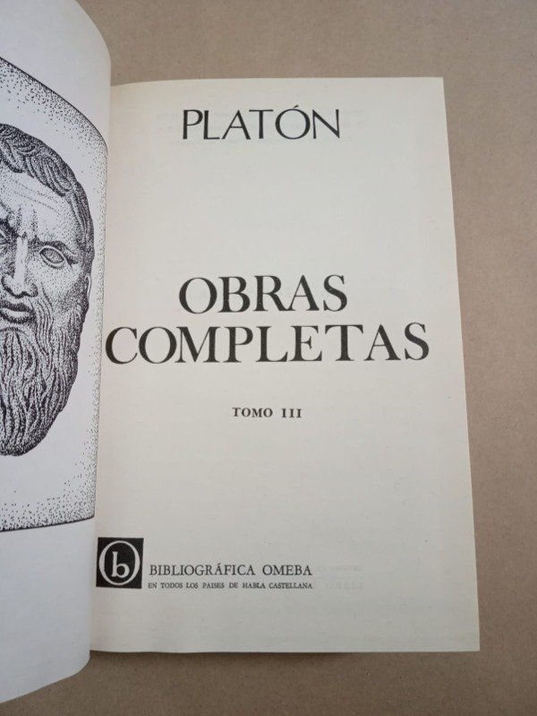 Producto - Obras completas #3 - Platón - Omeba 1967 Tapa dura - 1