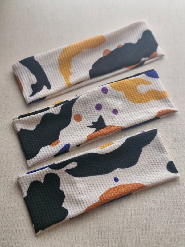 Producto - Vincha Estampada Blanca