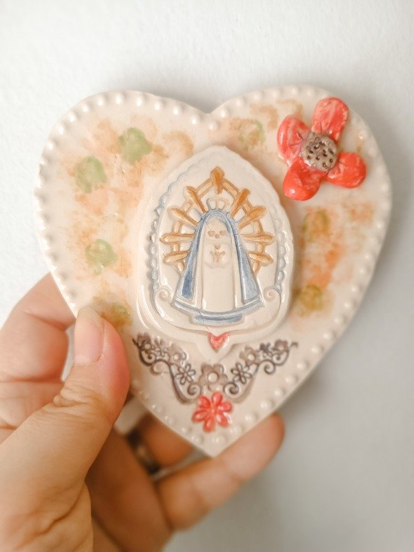 Producto - Corazón de pared virgencita de Luján