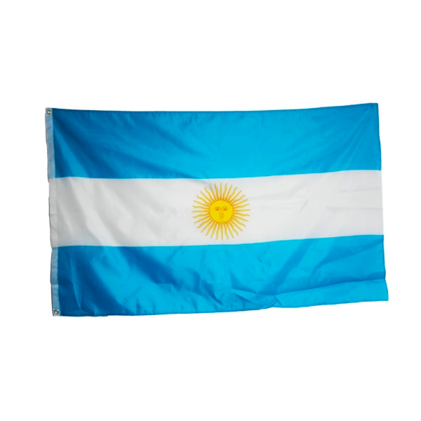 Producto - BANDERA ARGENTINA CON AGUJERO DE METAL