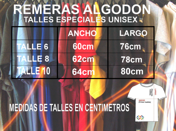 Producto - REMERA - CHANO 64-ALGODON TALLE ESPECIALES 4XL - 4
