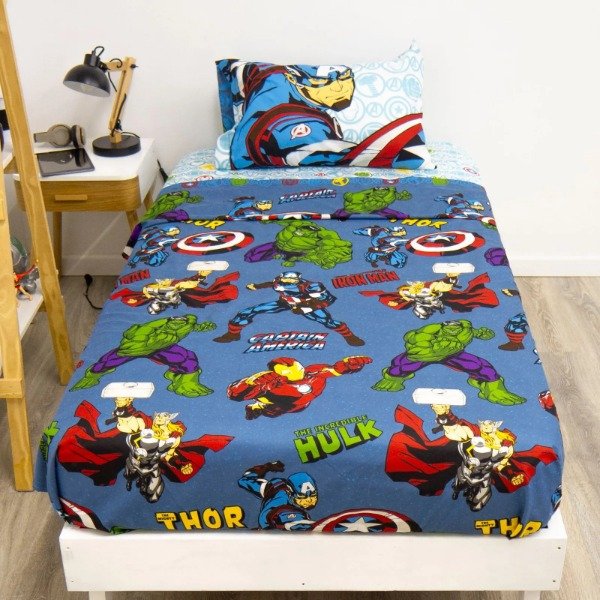 Producto - Sábanas 1 1/2 Avengers Licencia Oficial