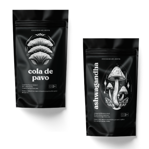 Producto - 60 Cápsulas Ashwagandha + 60 Cápsulas Cola de pavo