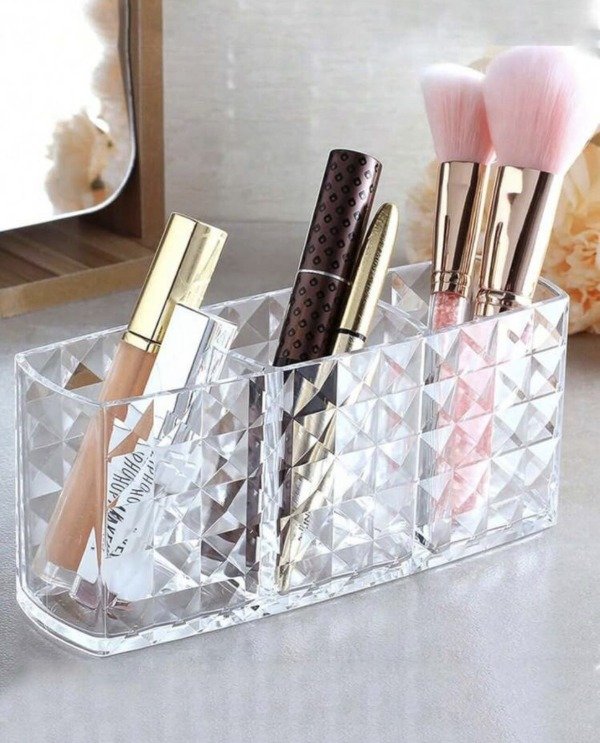Producto - Organizador de acrilico para Maquillaje 3 divisiones