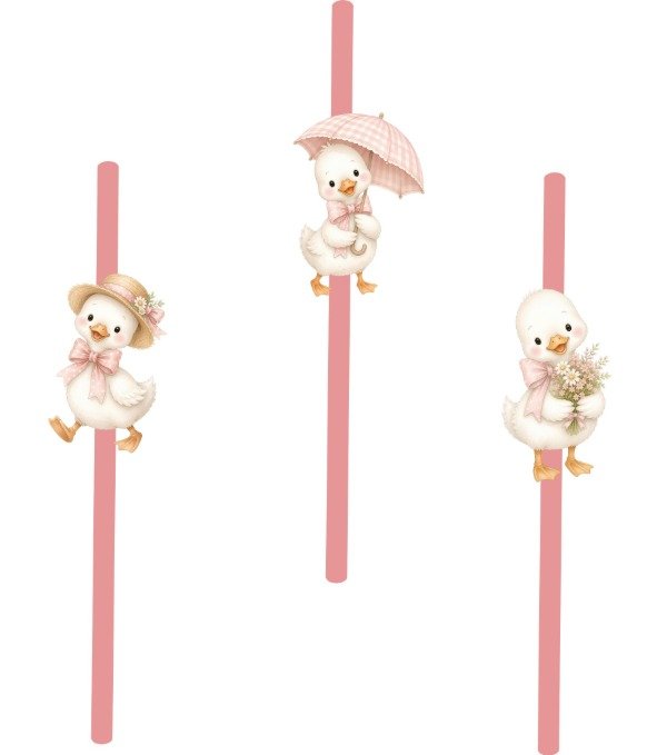 Producto - SORBETES PATITO FORMA X 10