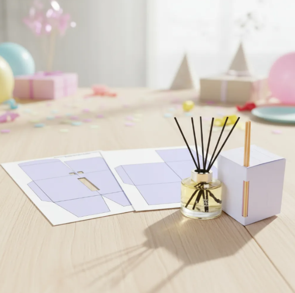 Producto - Kit Imprimible Molde Caja Difusor 200ml Editable