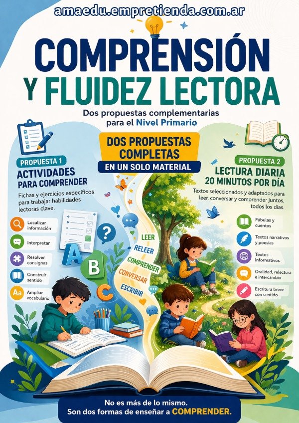 Producto - Pack COMPRENSIÓN Y FLUIDEZ LECTORA (Nivel Primario)