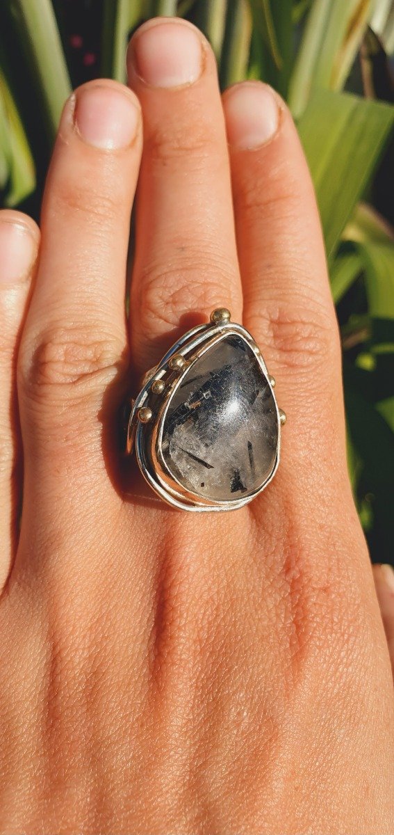 Producto - ANILLO CUARZO - Turmalina