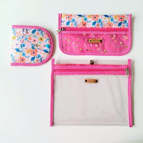 Producto - Kit verano FLORES FONDO ROSA CLARO