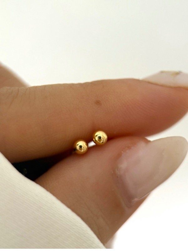 Producto - Abridor bolita 3mm baño de oro