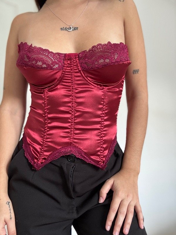 Producto - Bustier sofia bordo