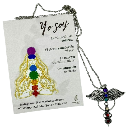 Producto - Cadena con dijes variados de 7 chakras