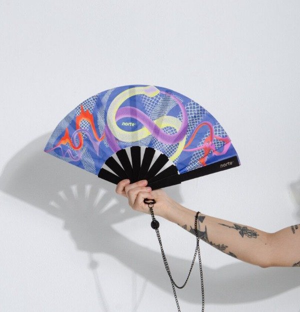 Producto - Abanico Uroboros Lilac Pocket
