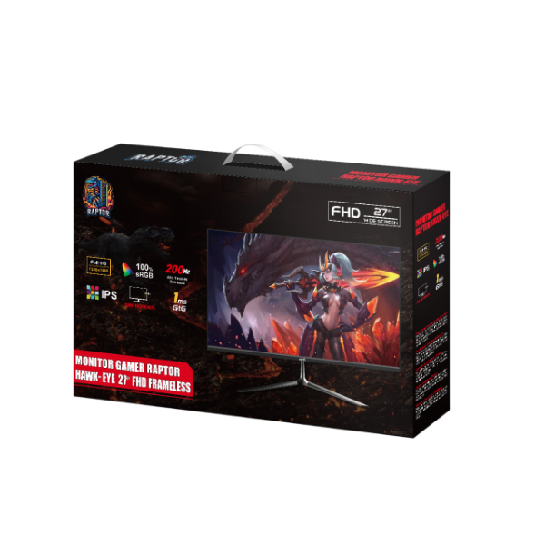 Producto - Monitor 27" IPS FHD -200Hz -Raptor Hawk Eye con MOCHILA DE REGALO - 3