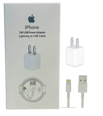 Producto - CARGADOR IPHONE 5W CON CABLE USB A -LIGHTNING