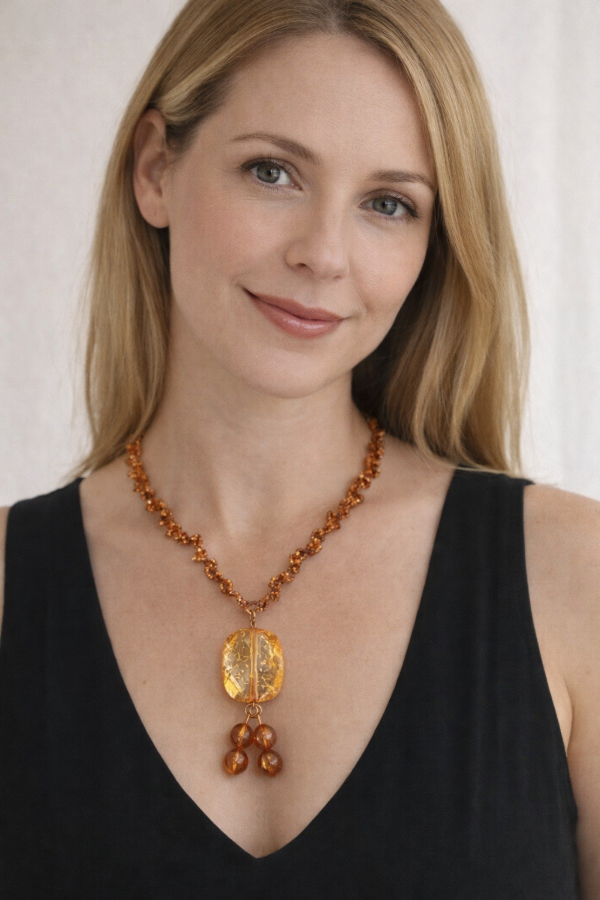 Producto - Collar Afra- Ámbar