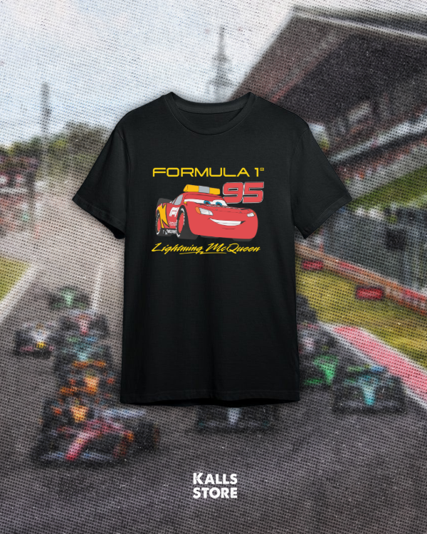Producto - Remera negra Rayo Mcqueen #f1