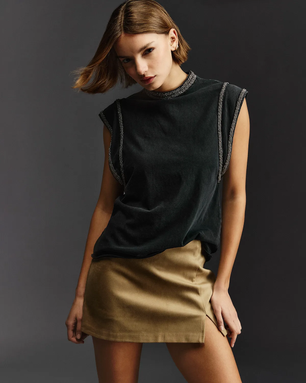 Producto - Remera Dahlia Gris 100 Algodón