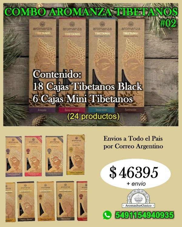 Producto - COMBO SAHUMERIOS AROMANZA #02