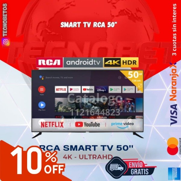 Producto - SMART TV RCA 50" ULTRA HD
