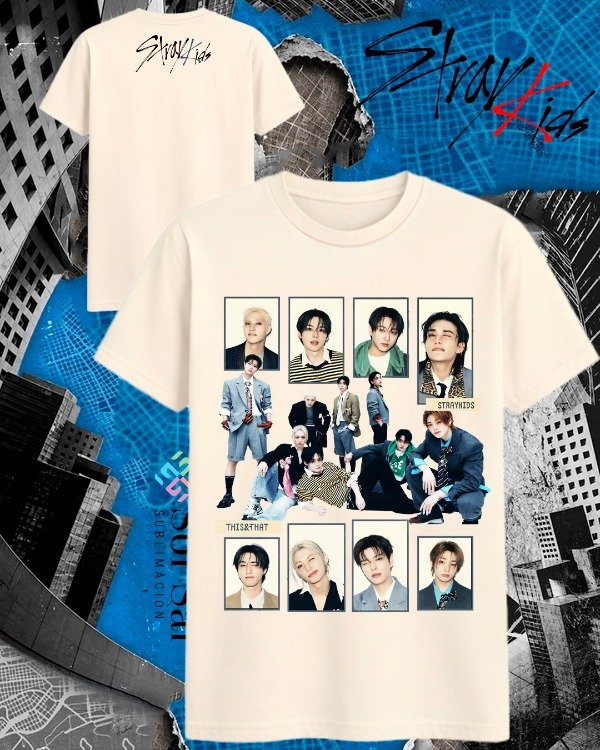 Producto - Remera STRAYKIDS fotos crudo - 0