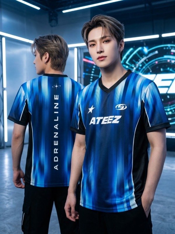 Producto - REMERA ATEEZ - Adrenaline Blue - 1
