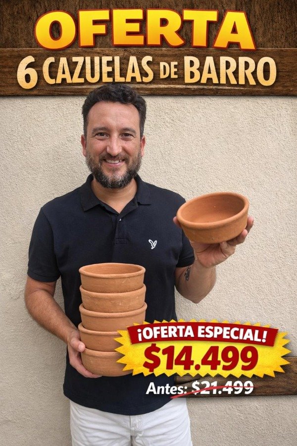 Producto - PACK 6 CAZUELAS DE 16M